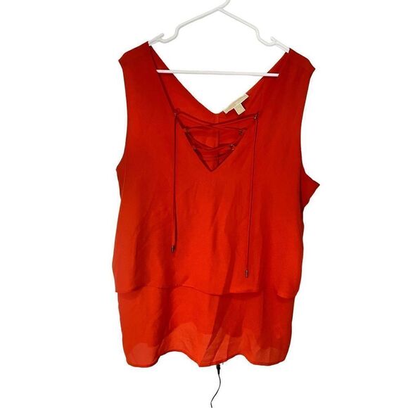 Michael Kors Tops - Michael Kors Bekka Tie Detail Tiered Blouse